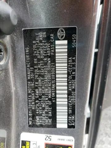 2020 TOYOTA CAMRY SE