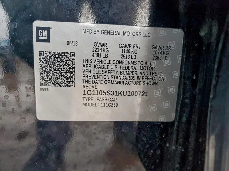 2019 CHEVROLET IMPALA PREMIER  