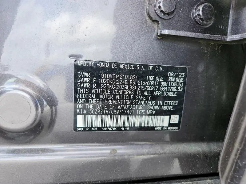 2024 HONDA HR-V EXL  