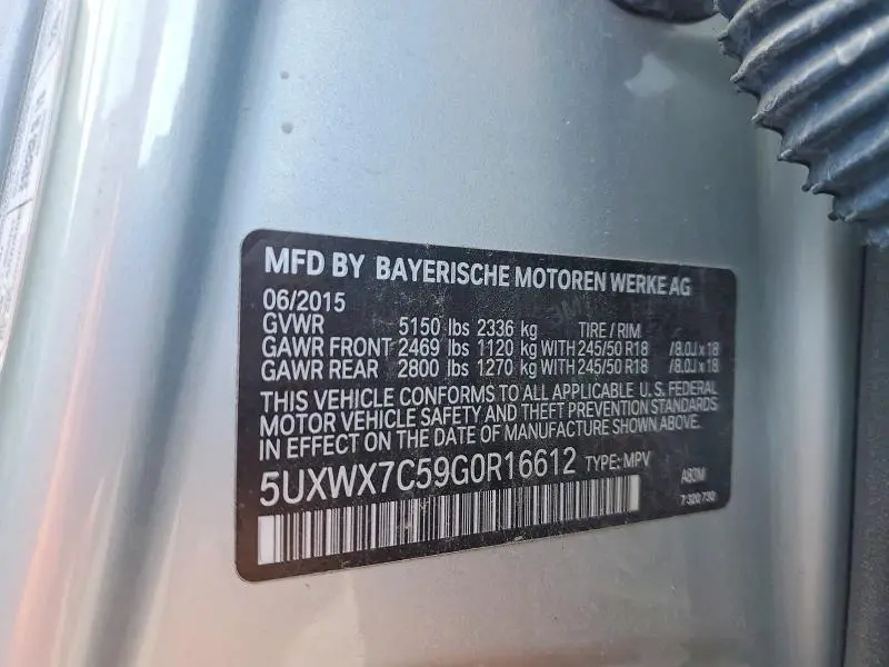 2016 BMW X3 XDRIVE35I  