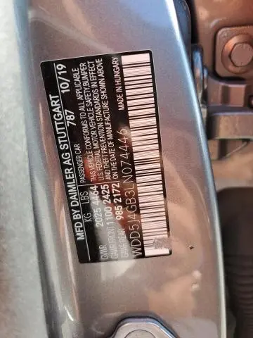 2020 MERCEDES-BENZ CLA 250  