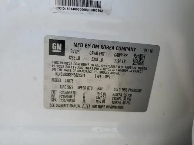 2017 BUICK ENCORE PREFERRED II  