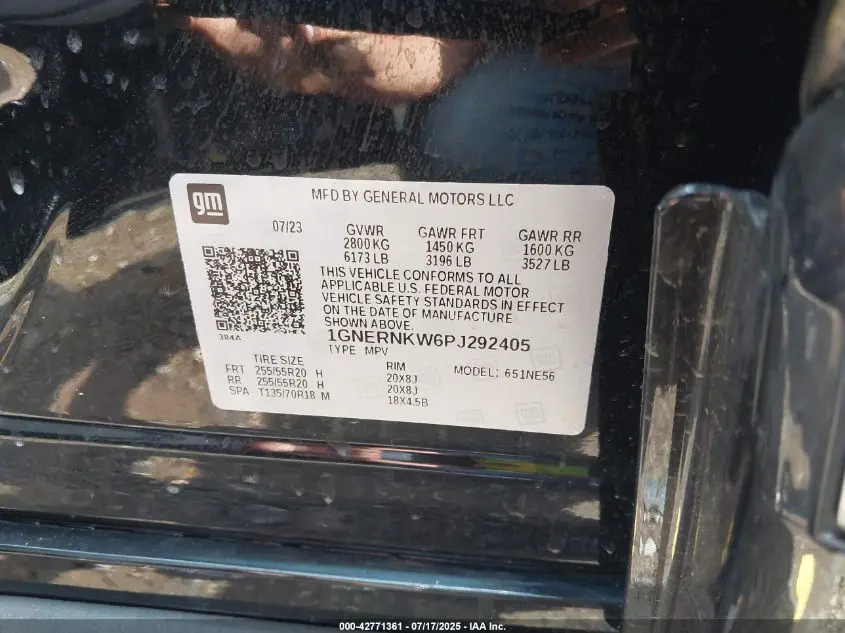 2023 CHEVROLET TRAVERSE FWD HIGH COUNTRY