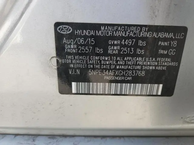 2016 HYUNDAI SONATA SPORT  