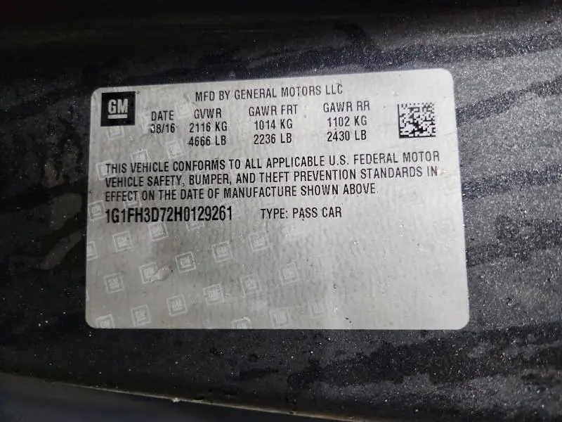 2017 CHEVROLET CAMARO SS  