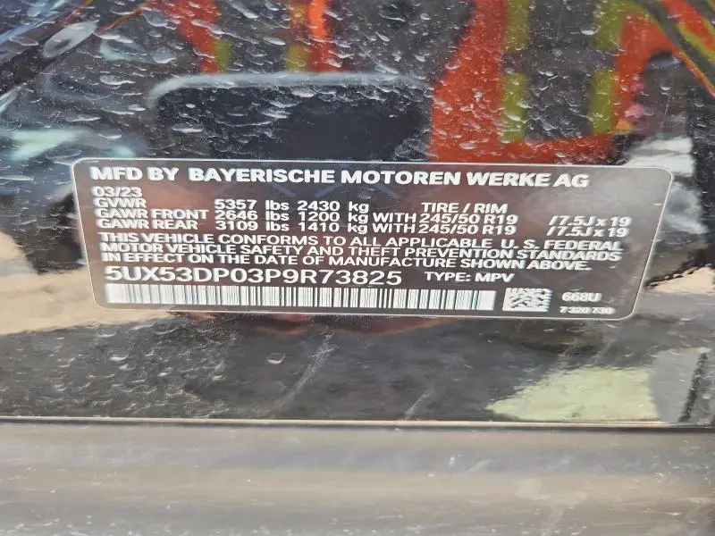 2023 BMW X3 XDRIVE30I  