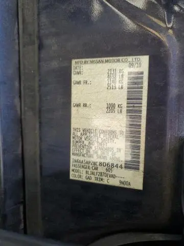 2011 NISSAN MAXIMA S  