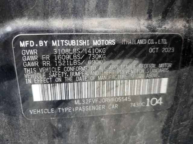 2024 MITSUBISHI MIRAGE G4 SE  