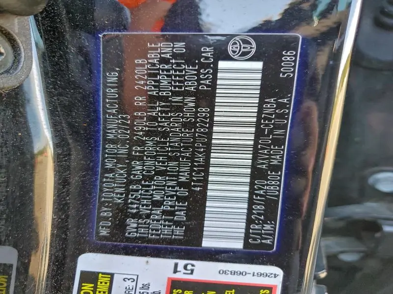 2023 TOYOTA CAMRY LE  