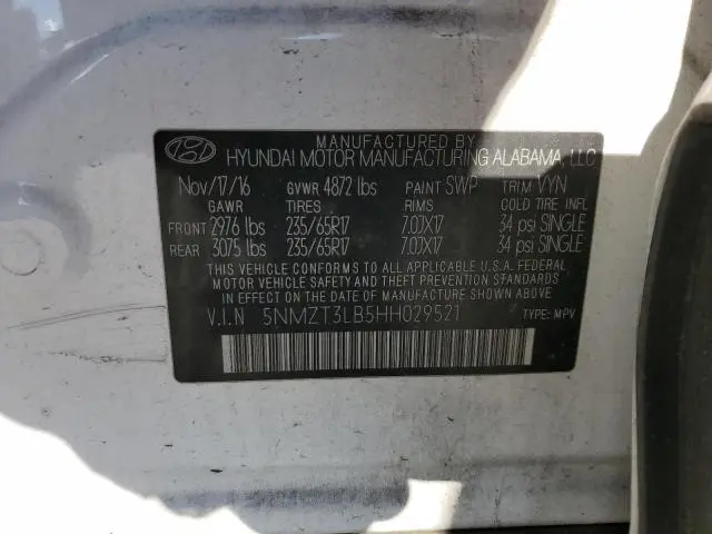 2017 HYUNDAI SANTA FE SPORT   