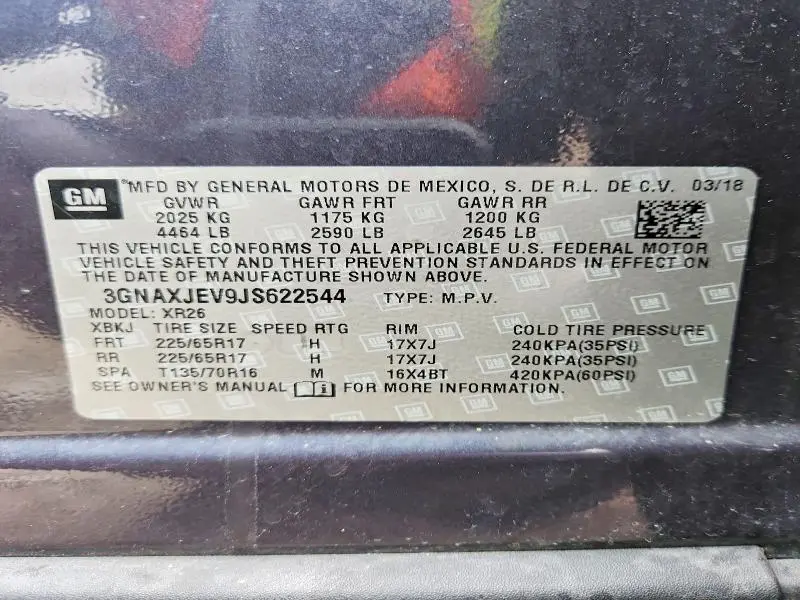 2018 CHEVROLET EQUINOX LT  