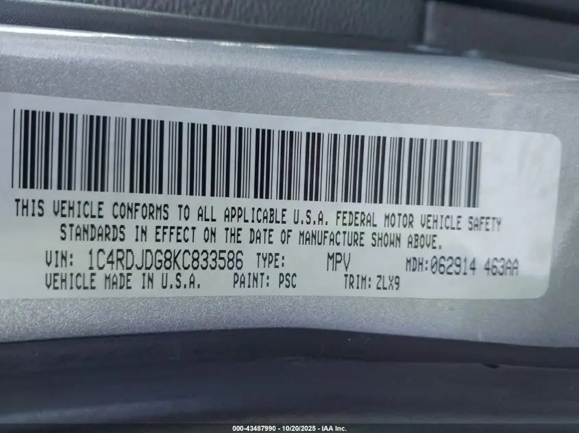 2019 DODGE DURANGO GT PLUS AWD