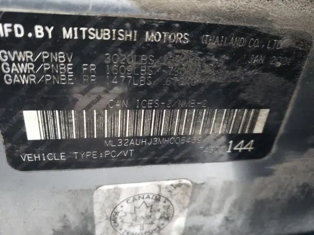 2021 MITSUBISHI MIRAGE ES  