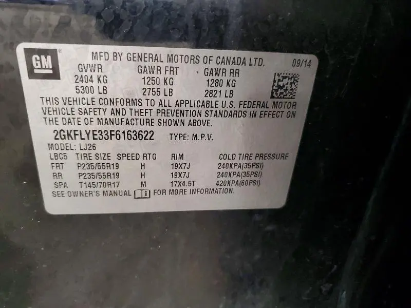 2015 GMC TERRAIN SLT  