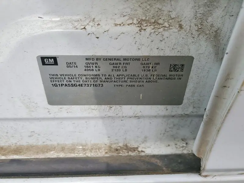 2014 CHEVROLET CRUZE LS  