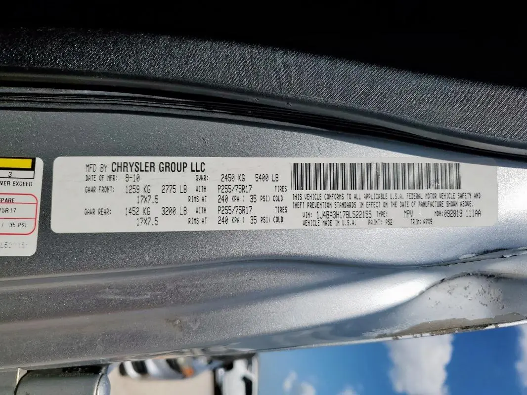 2011 JEEP WRANGLER UNLIMITED SPORT  