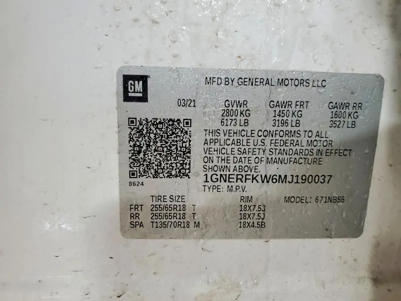 2021 CHEVROLET TRAVERSE LS  