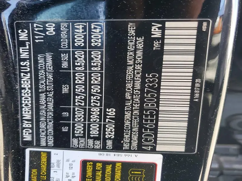 2018 MERCEDES-BENZ GLS 450 4MATIC  