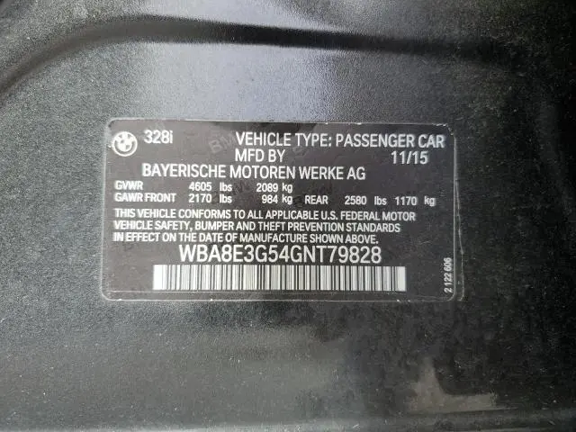 2016 BMW 328 XI SULEV  