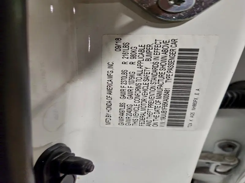 2019 ACURA TLX TECHNOLOGY  