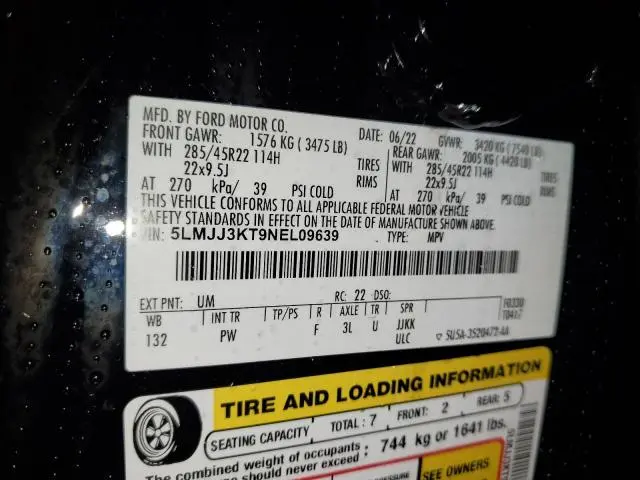 2022 LINCOLN NAVIGATOR L RESERVE  