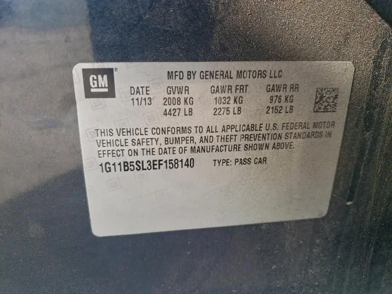 2014 CHEVROLET MALIBU LS  