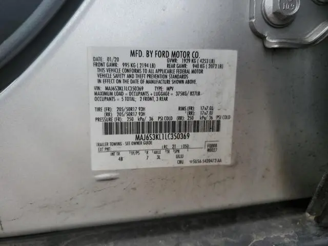 2020 FORD ECOSPORT TITANIUM  