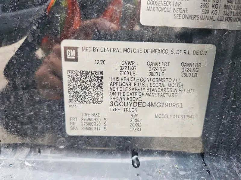 2021 CHEVROLET SILVERADO K1500 LT  