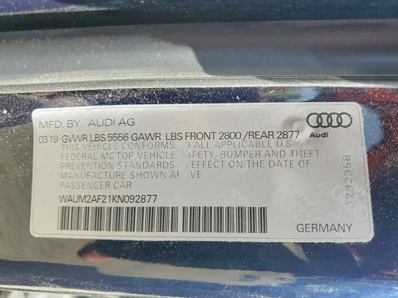 2019 AUDI A6 PRESTIGE  