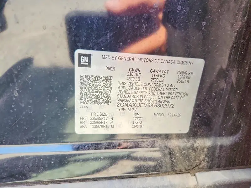 2019 CHEVROLET EQUINOX LT  
