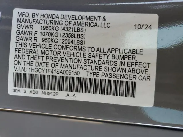 2025 HONDA ACCORD SE