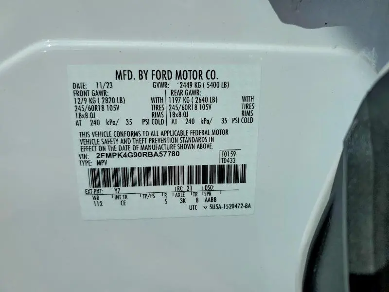 2024 FORD EDGE SE  
