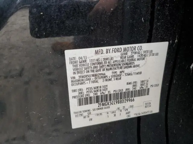 2011 FORD FLEX SEL  