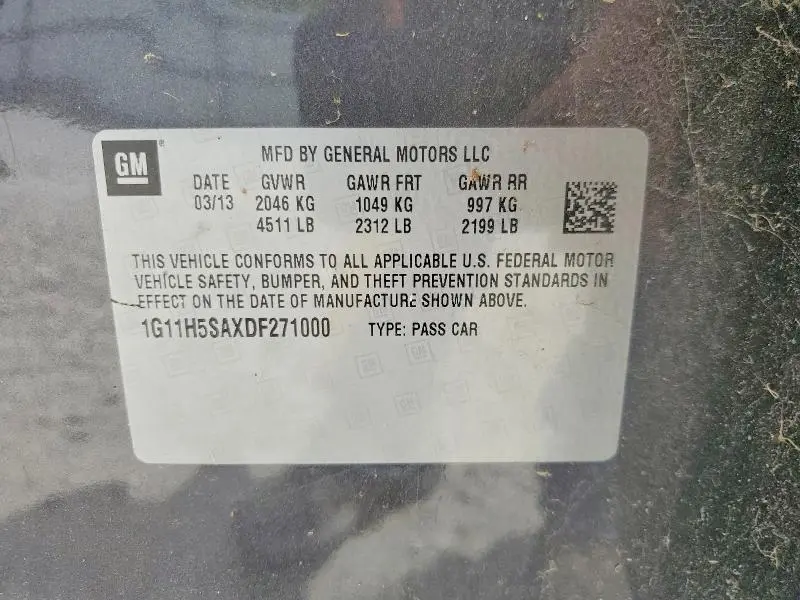 2013 CHEVROLET MALIBU LTZ  
