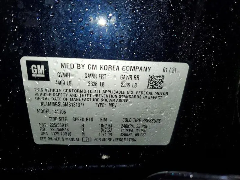 2021 BUICK ENCORE GX ESSENCE  