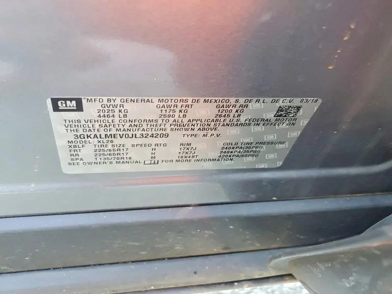 2018 GMC TERRAIN SLE  