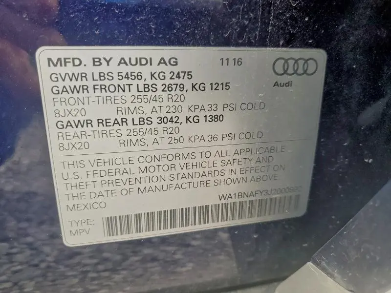 2018 AUDI Q5 PREMIUM PLUS  