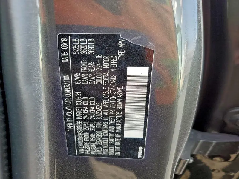 2019 VOLVO XC60 T5 MOMENTUM  