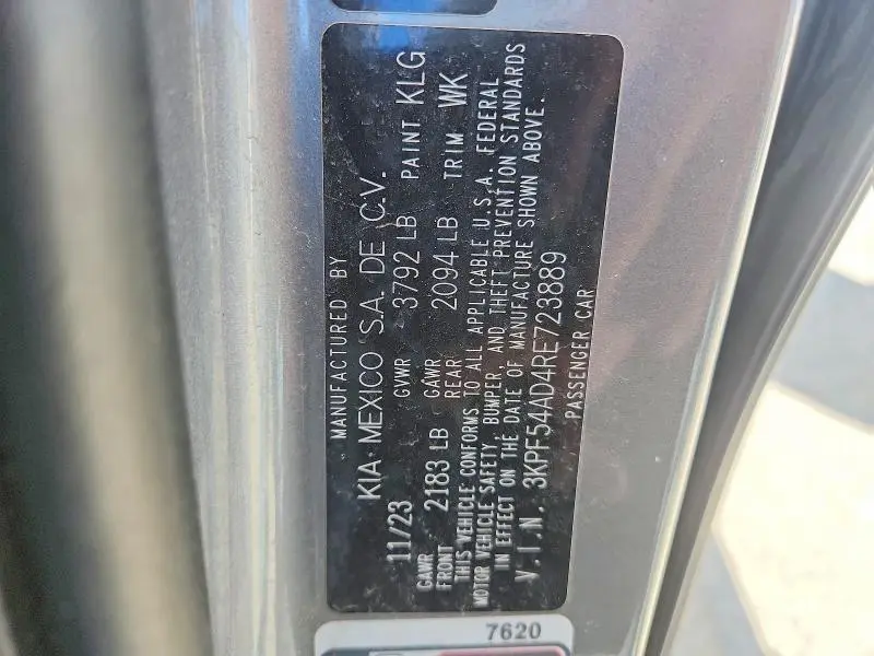 2024 KIA FORTE GT LINE  