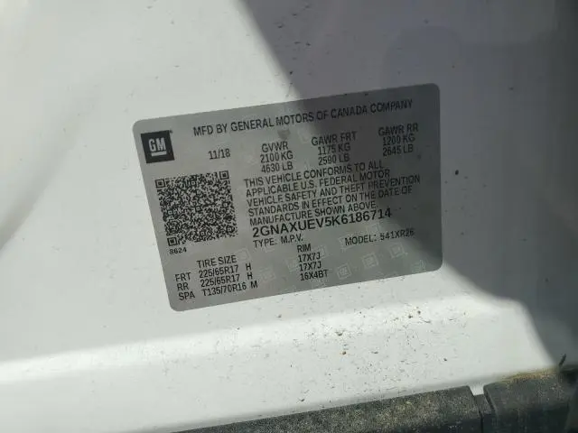 2019 CHEVROLET EQUINOX LT  