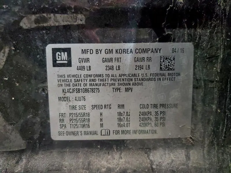 2016 BUICK ENCORE CONVENIENCE  