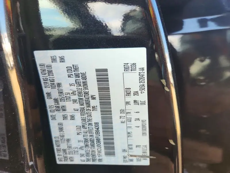 2015 FORD ESCAPE SE  