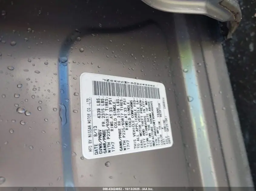 2013 NISSAN ROGUE SV