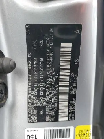 2015 TOYOTA SIENNA XLE  