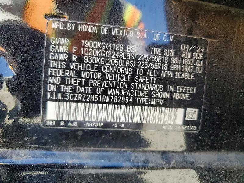 2024 HONDA HR-V SPORT  