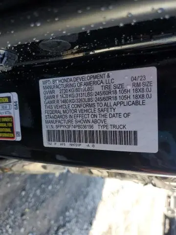 2023 HONDA RIDGELINE RTL-E  