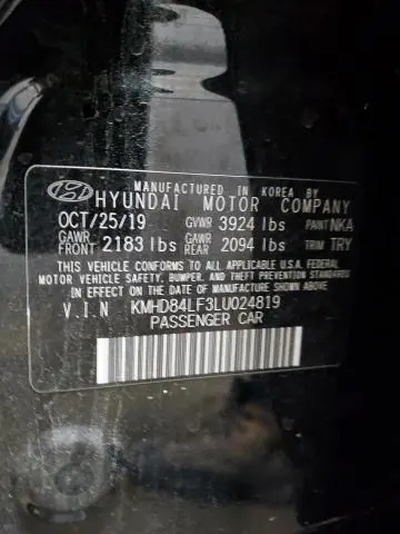 2020 HYUNDAI ELANTRA SEL