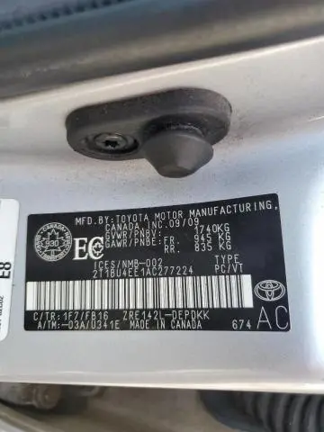 2010 TOYOTA COROLLA BASE  