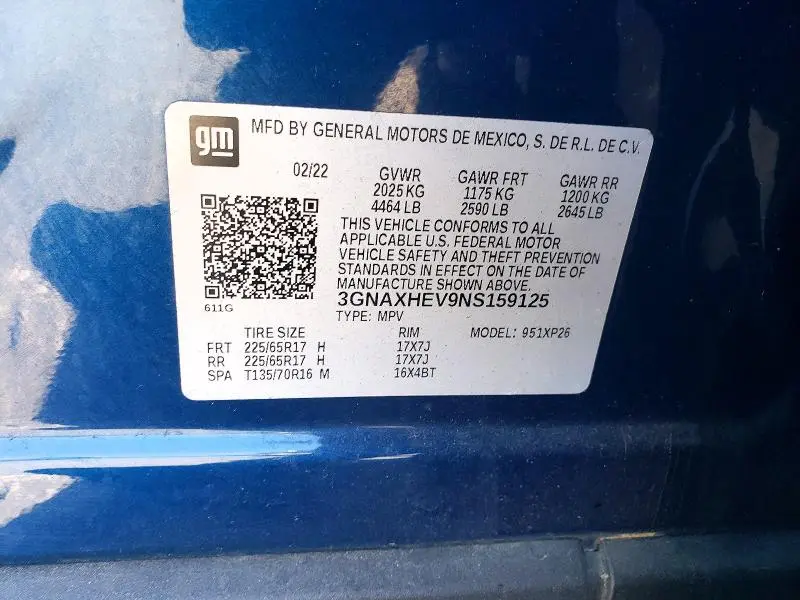 2022 CHEVROLET EQUINOX LS  