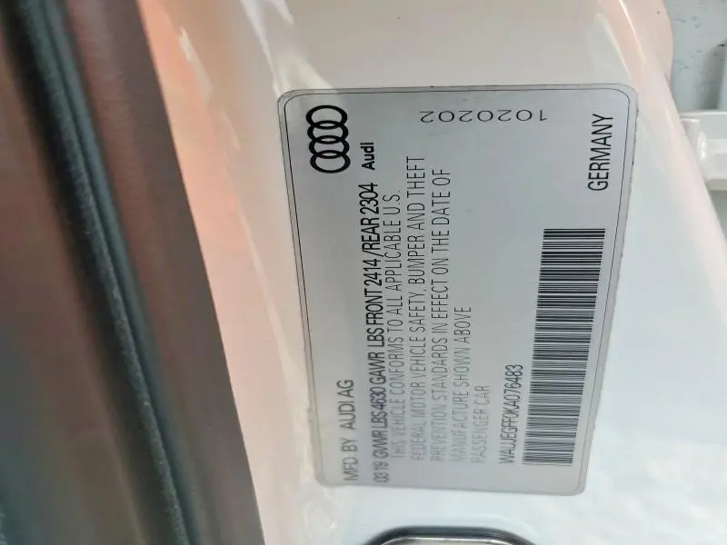 2019 AUDI A3 PREMIUM PLUS  